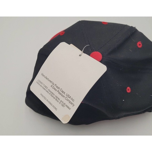 Vintage Chicago Bulls Looney Tunes Youth Snapback Cap W Tags Taz FreshCaps NBA - Picture 7 of 12